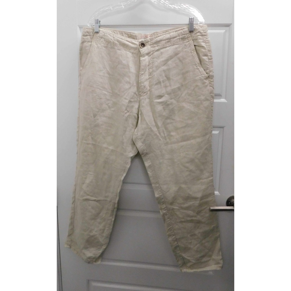 LUCA FALONI Lipari Linen Casual Pants Trousers 36 in Waist